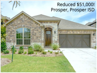 Hot Buy in Prosper! New Home Reduced $50K Ready NOW!
